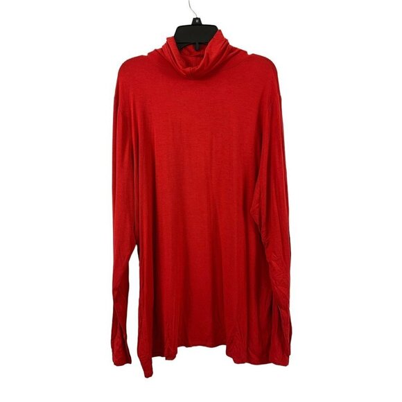 Investments II Tops - Investments II Decadent Red Turtle Neck Top